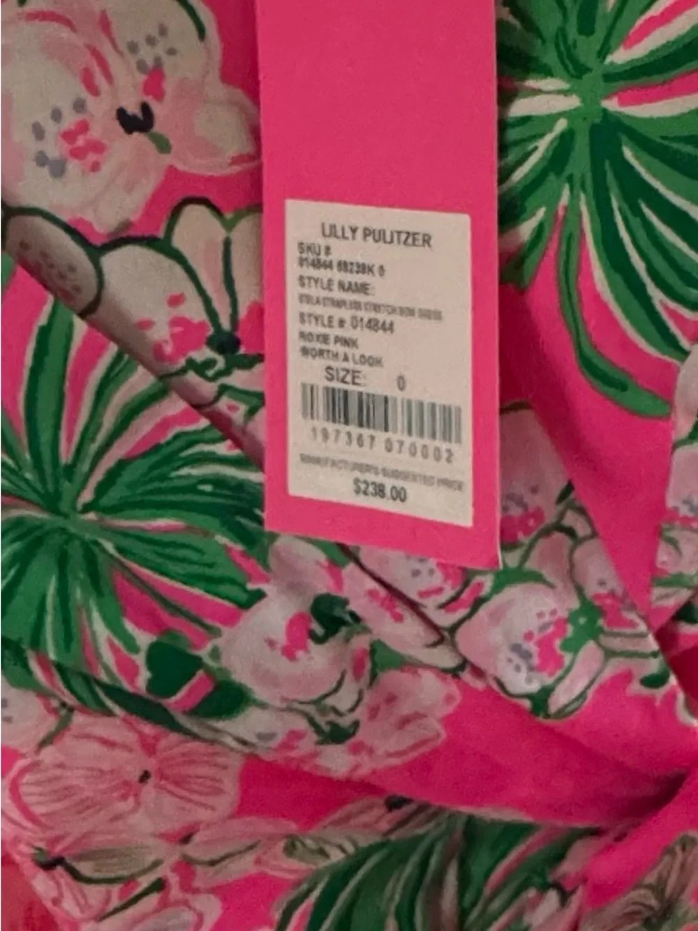 Lilly Pulitzer Stela Strapless Bow Dress NWT Size 0 - Picture 4 of 6